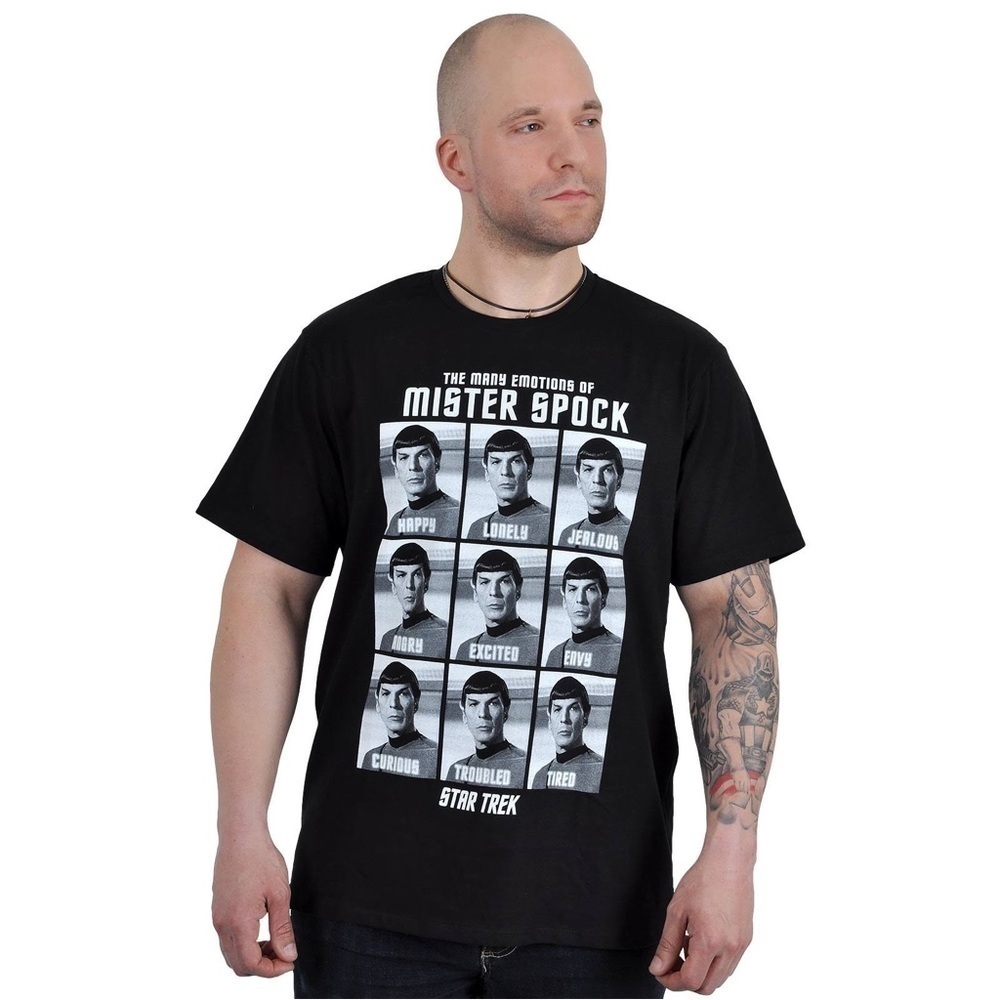 Star Trek Mister Spock Streetwear Movie Tshirt Half Sleeves Crew Neck sz XL